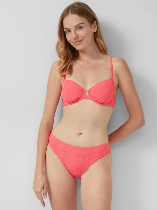 Foto van product Bandeau-bikinitop met beugels en gestructureerd motief s.Oliver rood