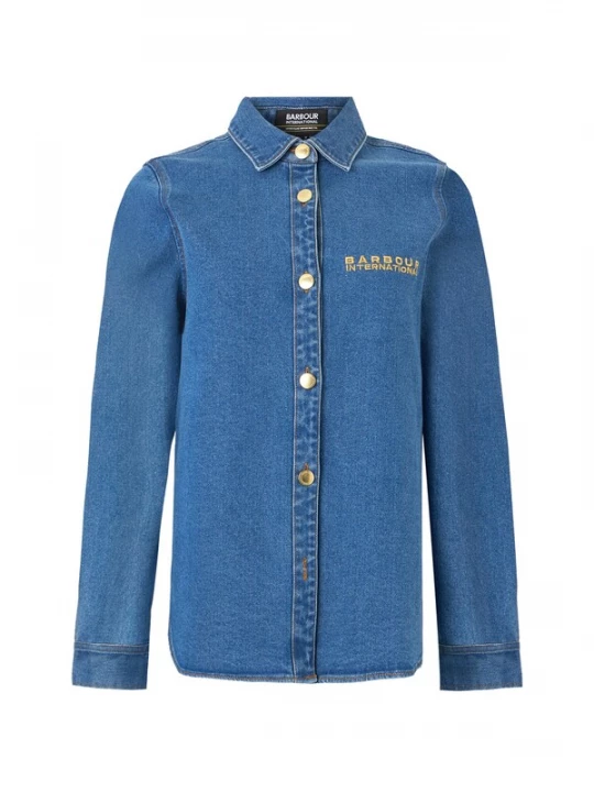 Foto van product Barbour International Blouse 'Seren' blauw / pueblo