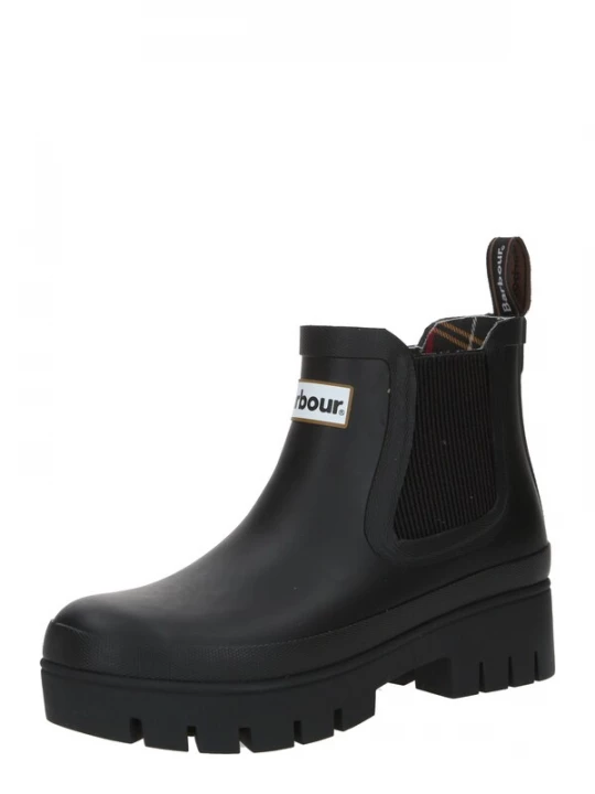 Foto van product Barbour Regenlaarzen 'Halton' zwart / wit