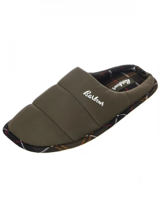 Foto van product Barbour Sandalen 'Unisex Scottie Olive Slippers' bruin