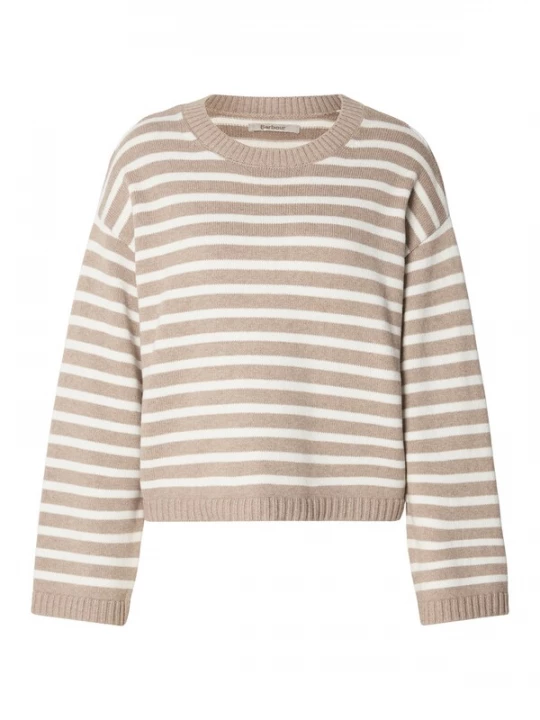 Foto van product Barbour Trui 'Rosie' donkerbeige / wit