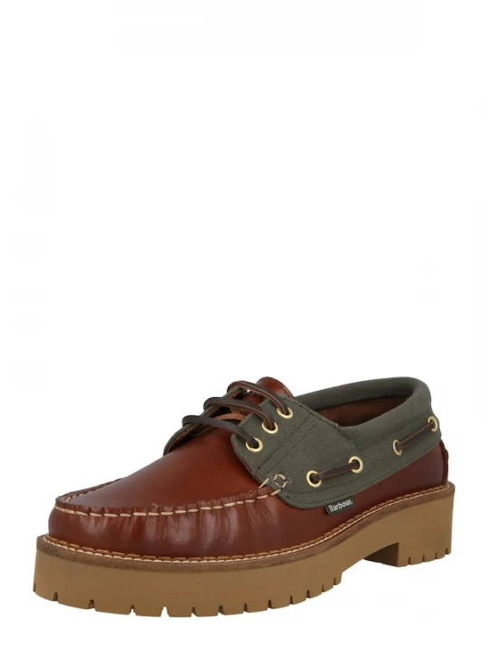 Foto van product Barbour Veterschoen 'Darras' cognac / jade groen