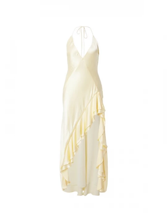 Foto van product Bardot Cocktailjurk 'SELENE' pasteelgeel