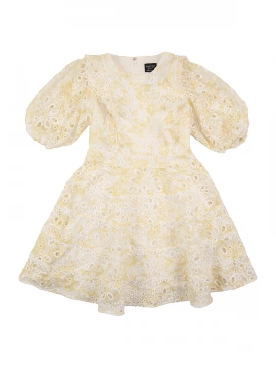 Foto van product Bardot Junior Jurk 'CHEMENA' geel / wit