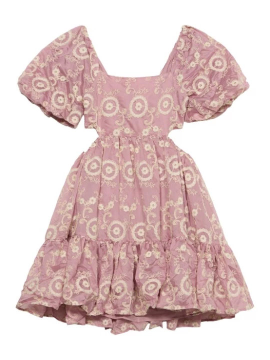 Foto van product Bardot Junior Jurk 'ELLE' pasteelgeel / oudroze