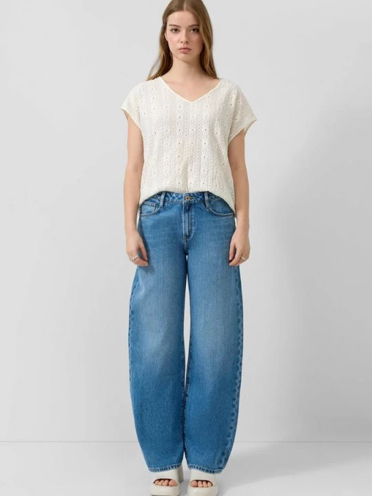 Foto van product Barrel Jeans / Relaxed Fit / Mid Rise / Barrel Leg QS blauw