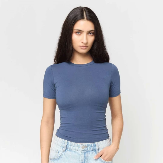 Foto van product Basic Baby Tee Decibel blauw