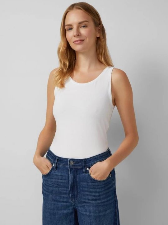 Foto van product Basic tricot top in een 2-pack s.Oliver wit