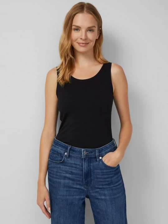 Foto van product Basic tricot top in een 2-pack s.Oliver zwart