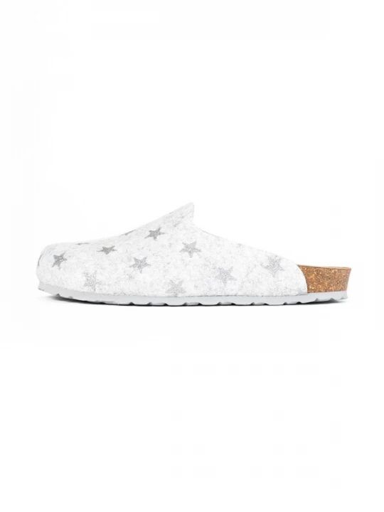 Foto van product Bayton Clogs 'Malo' zilver / wit