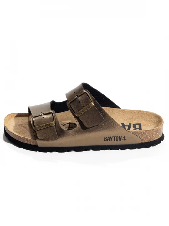 Foto van product Bayton Huisschoenen 'Atlas' sand / chocoladebruin / brons