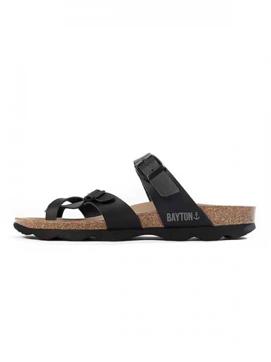 Foto van product Bayton Muiltjes 'Diane' stone grey / zwart