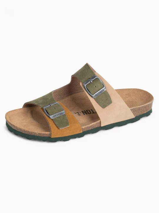 Foto van product Bayton Muiltjes 'Ilithyie 2' beige / bruin / kaki