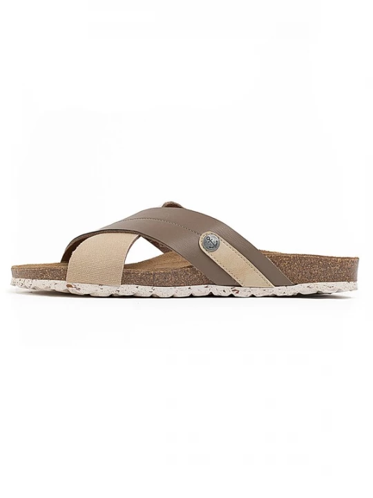Foto van product Bayton Muiltjes 'Mimizan' chamois / donkerbeige