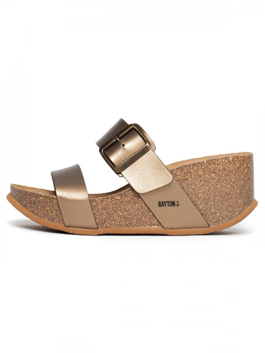 Foto van product Bayton Muiltjes 'Newcastle' bruin / brons