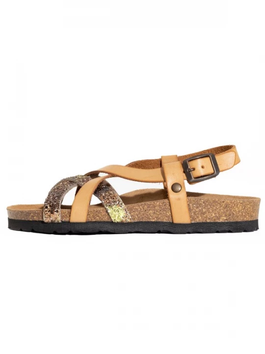 Foto van product Bayton Sandaal 'Kari' camel / goud