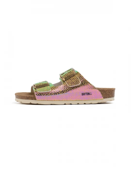 Foto van product Bayton Sandalen 'Atlas' bruin / goud / pink / wit