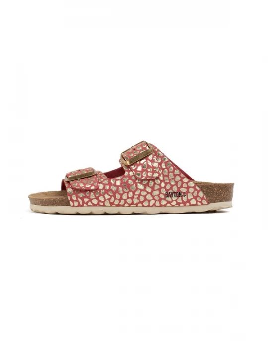 Foto van product Bayton Sandalen 'Atlas' goud / koraal / zwart