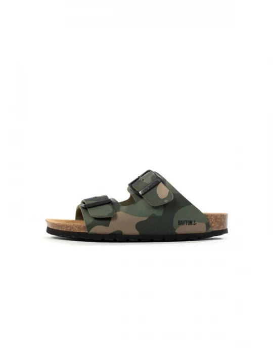 Foto van product Bayton Sandalen 'ATLAS' kaki / olijfgroen / riet / spar