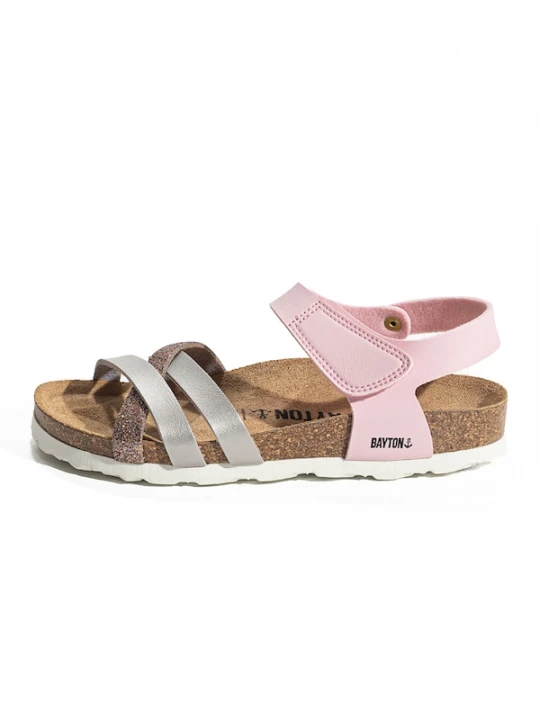 Foto van product Bayton Sandalen 'BELADONA' bruin / rosa / zilver