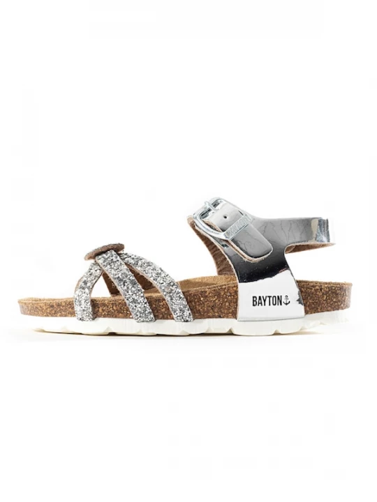 Foto van product Bayton Sandalen 'Eirene' brokaat / zilver