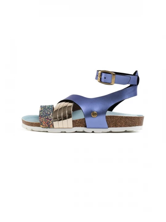 Foto van product Bayton Sandalen 'Fadette' blauw / goud / zilver