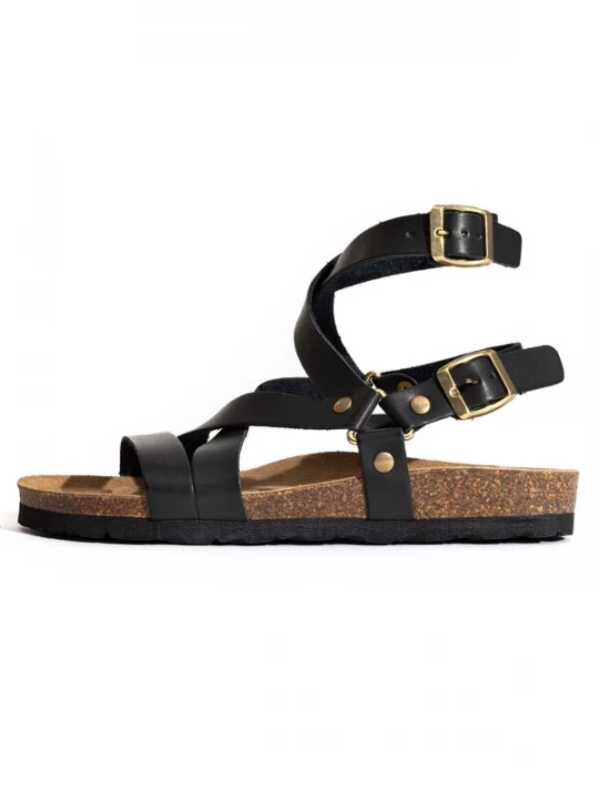 Foto van product Bayton Sandalen met riem 'Armidale' goud / zwart