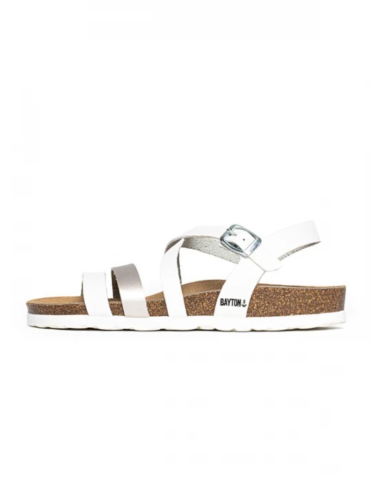 Foto van product Bayton Sandalen met riem 'Gerone' wit
