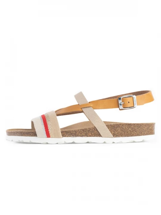 Foto van product Bayton Sandalen met riem 'Spencer' beige / oranje