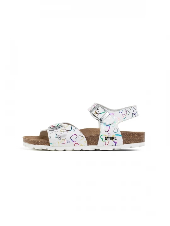 Foto van product Bayton Sandalen 'Pegase' goudgeel / groen / lila / wit