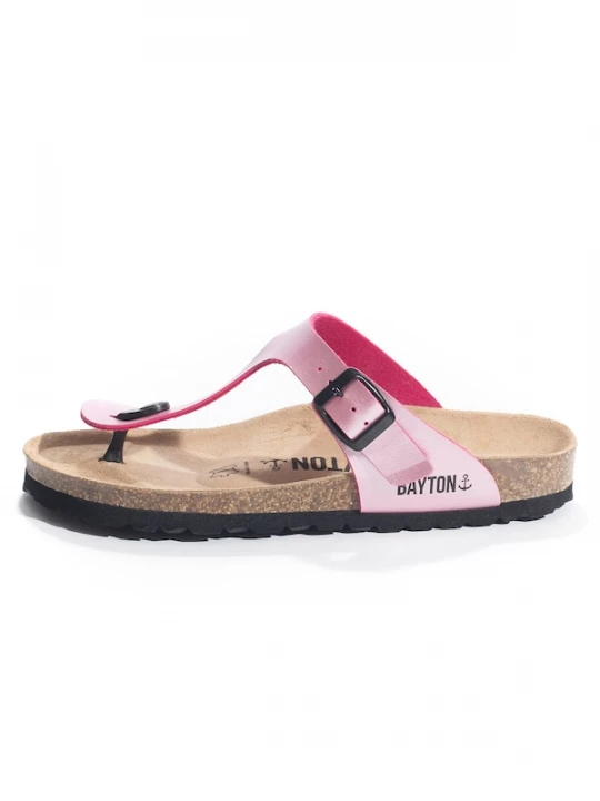 Foto van product Bayton Teenslipper 'Melia' rosa / zwart
