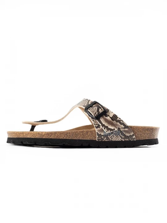 Foto van product Bayton Teenslipper 'MERCURE' beige / bruin