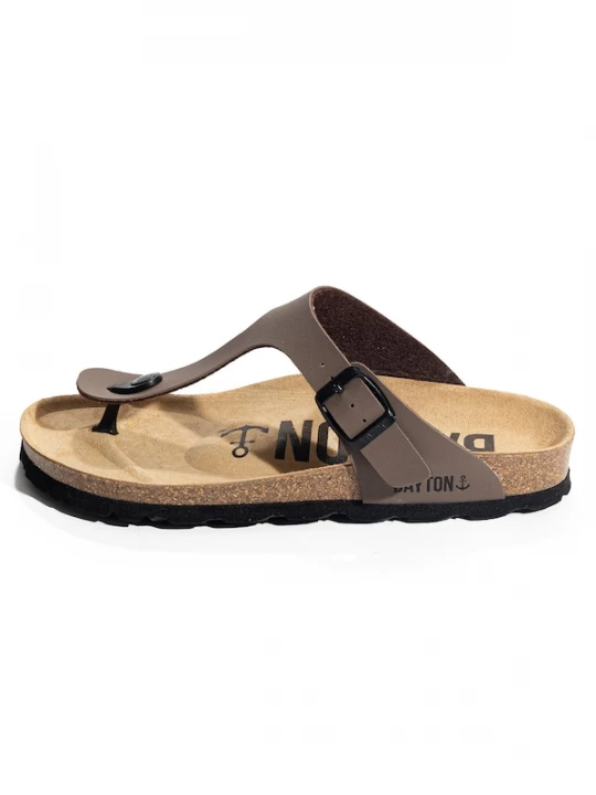 Foto van product Bayton Teenslipper 'Mercure' bruin