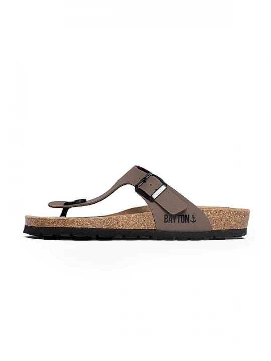 Foto van product Bayton Teenslipper 'Mercure' bruin / zwart