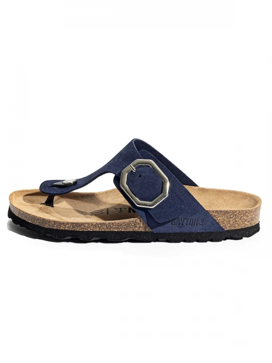 Foto van product Bayton Teenslipper 'Mercure' navy / zwart / zilver