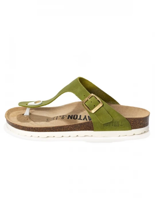 Foto van product Bayton Teenslipper 'MERCURE' olijfgroen