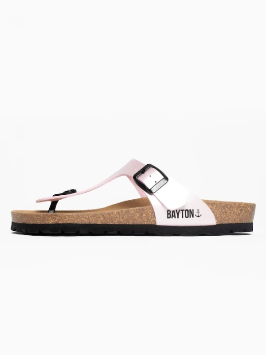 Foto van product Bayton Teenslipper 'Mercure' rosé / zwart