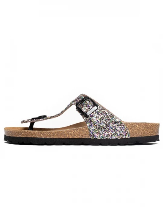 Foto van product Bayton Teenslipper 'Mercure' saffier / neongroen / lila / zilver
