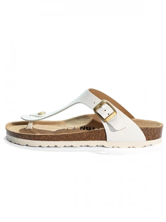 Foto van product Bayton Teenslipper 'Mercure' wit