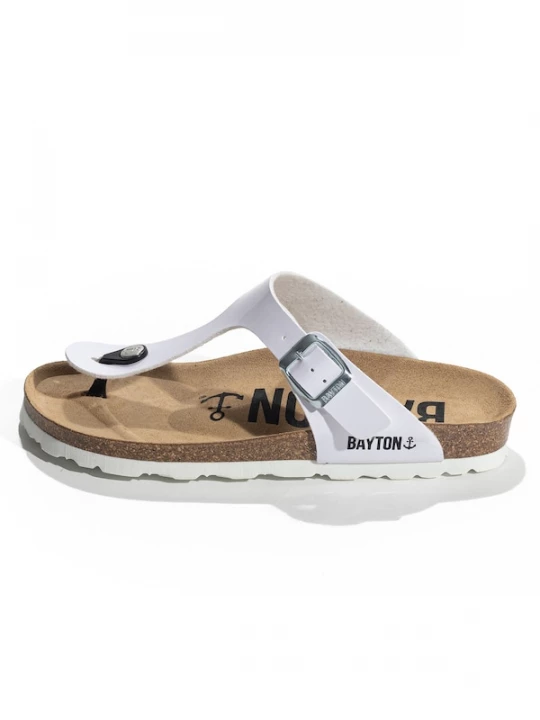 Foto van product Bayton Teenslipper 'MERCURE' wit