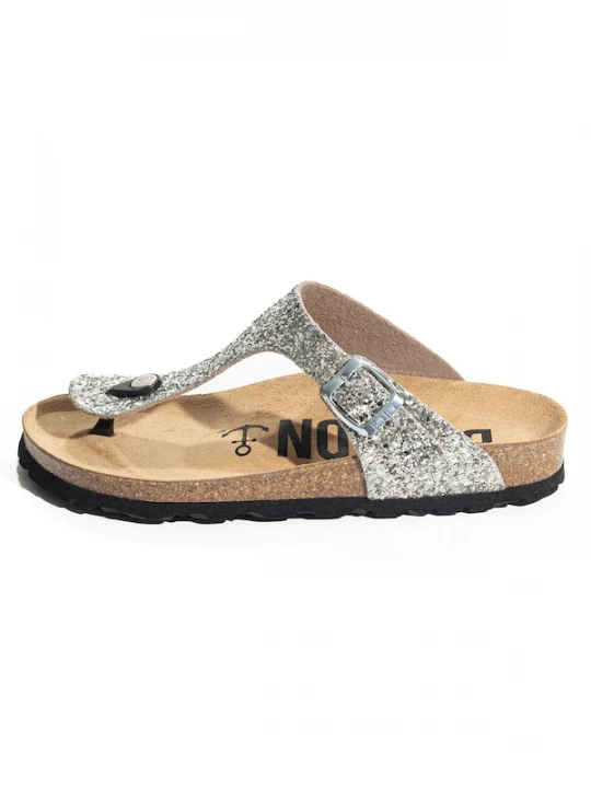 Foto van product Bayton Teenslipper 'Mercure' zilver