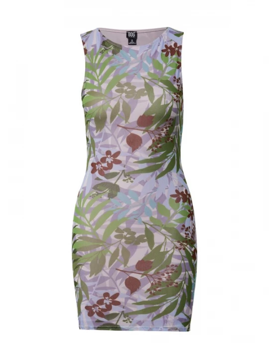 Foto van product BDG Urban Outfitters Jurk 'AUSTIN' lichtblauw / roestbruin / groen / lichtlila