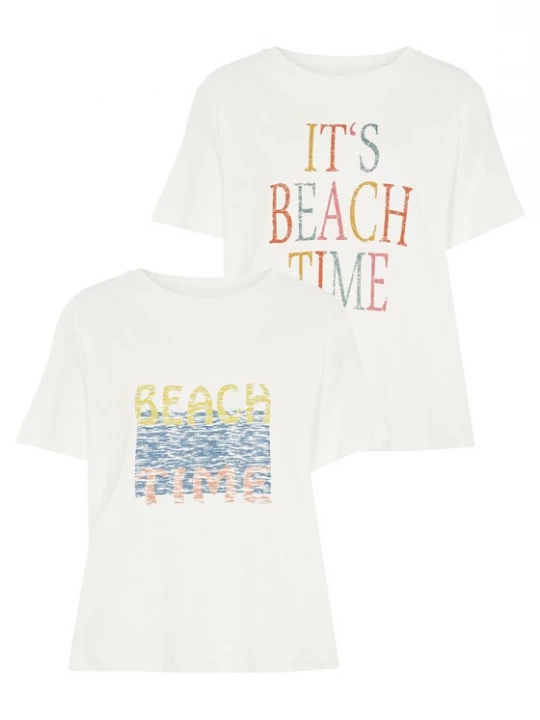 Foto van product BEACH TIME Shirt gemengde kleuren / wit
