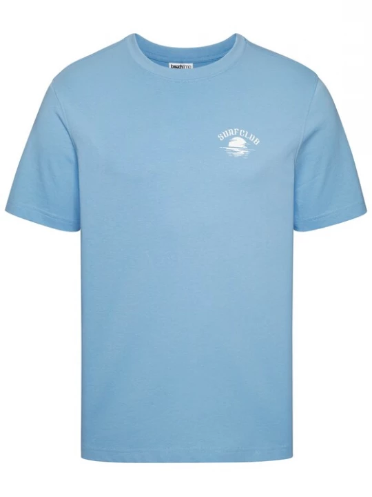 Foto van product BEACH TIME Shirt hemelsblauw / wit