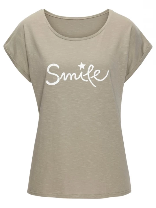 Foto van product BEACH TIME Shirt kaki / wit