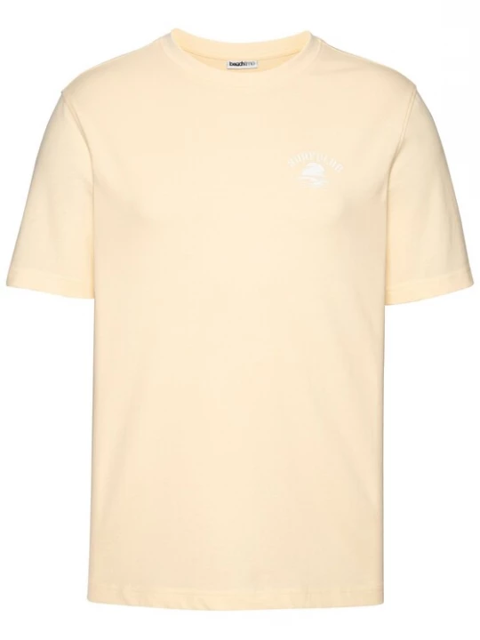 Foto van product BEACH TIME Shirt lichtgeel / wit