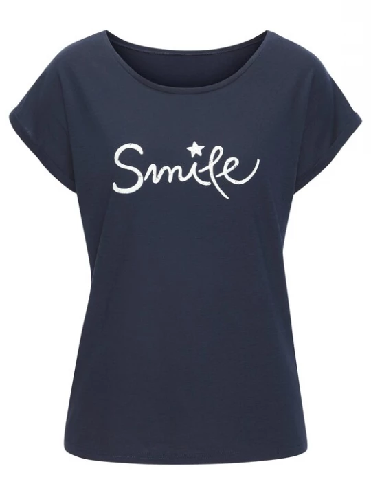Foto van product BEACH TIME Shirt navy / wit