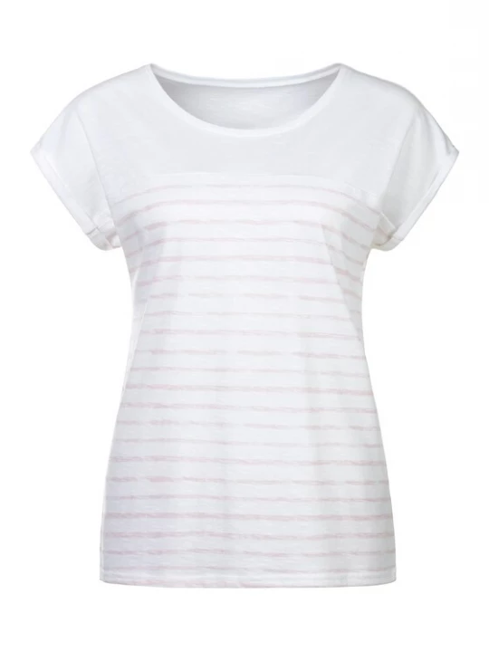 Foto van product BEACH TIME Shirt pink / wit
