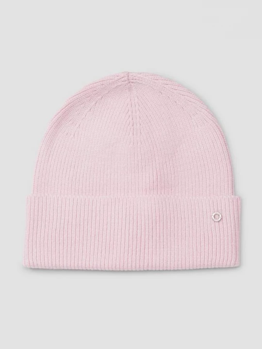 Foto van product Beanie met omslagfunctie en logodetail s.Oliver roze