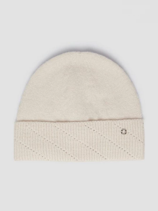 Foto van product Beanie van fijn breisel met ajourpatroon s.Oliver beżowy